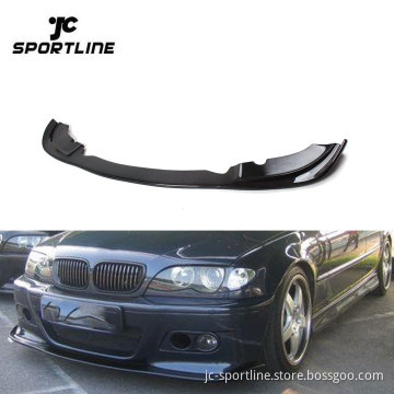 Carbon Fiber Front Bumper Lip Splitter Chin for BMW E46 M Tech Coupe 2000-2006